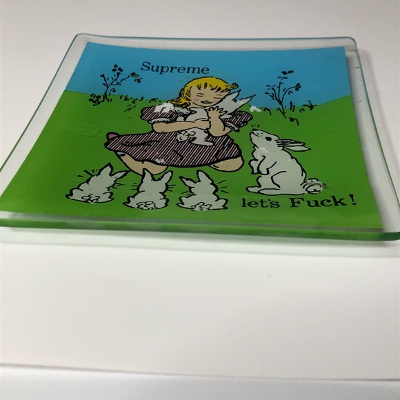 Supreme Rare Lets F Glass Ash Tray FW16 Ashtray - Picture 3 of 3